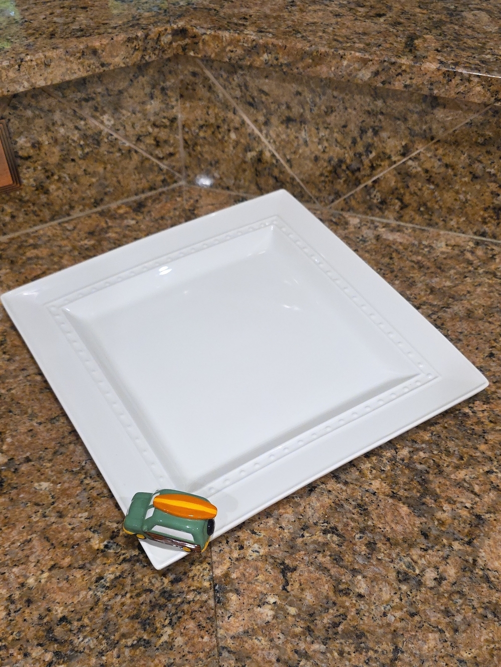 Nora Fleming Square Platter & Charm